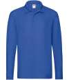 SS37M 63310 Premium Long Sleeve Polo Royal colour image